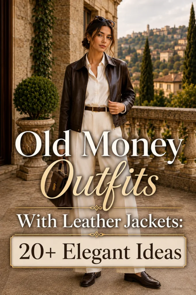 Old Money Outfits With Leather Jackets: 20+ Elegant Ideas 2 32a0f285 98ad 48d2 9784 4f48e37f22d1