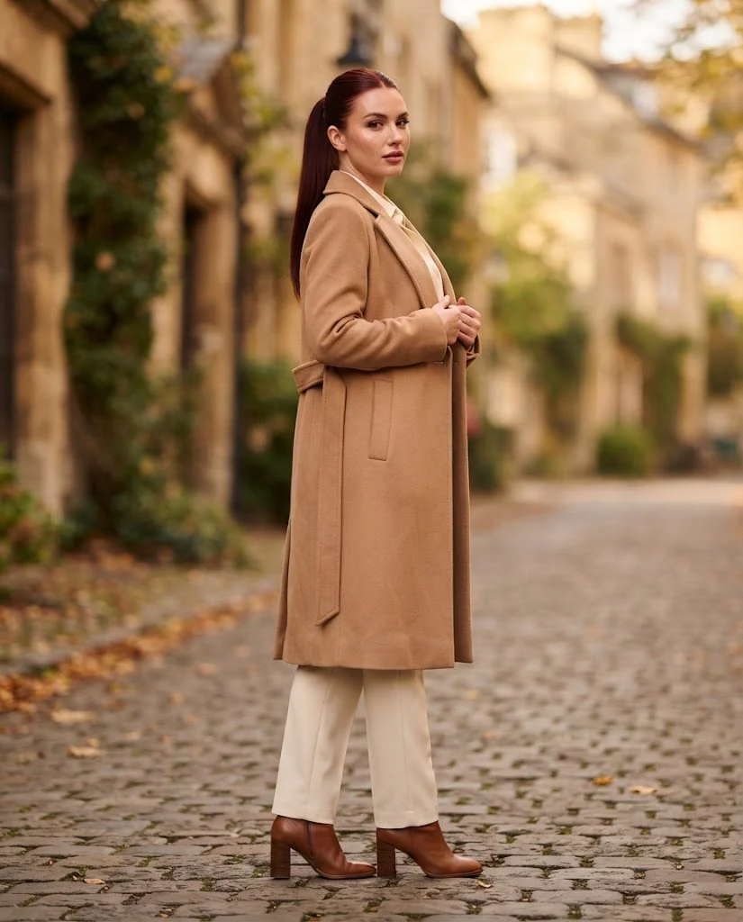 Women Wearing a Camel and Brown Fall Color Palette Outfits