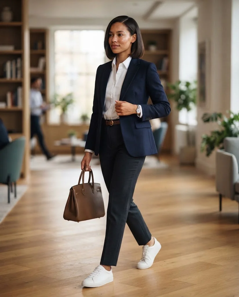 Old Money Outfits With Sneakers: 20+ Classy Outfit Ideas 28 Women Wearing a Old Money Sneaker Outfits For Casual Office Days