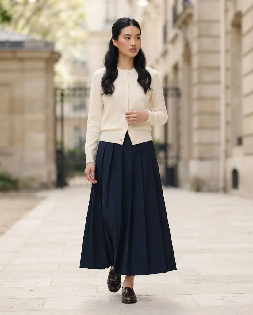Old Money Outfits With Long Skirts: 20+ Elegant Ideas 39 Old Money Long Skirt Outfits For Weekend Outings