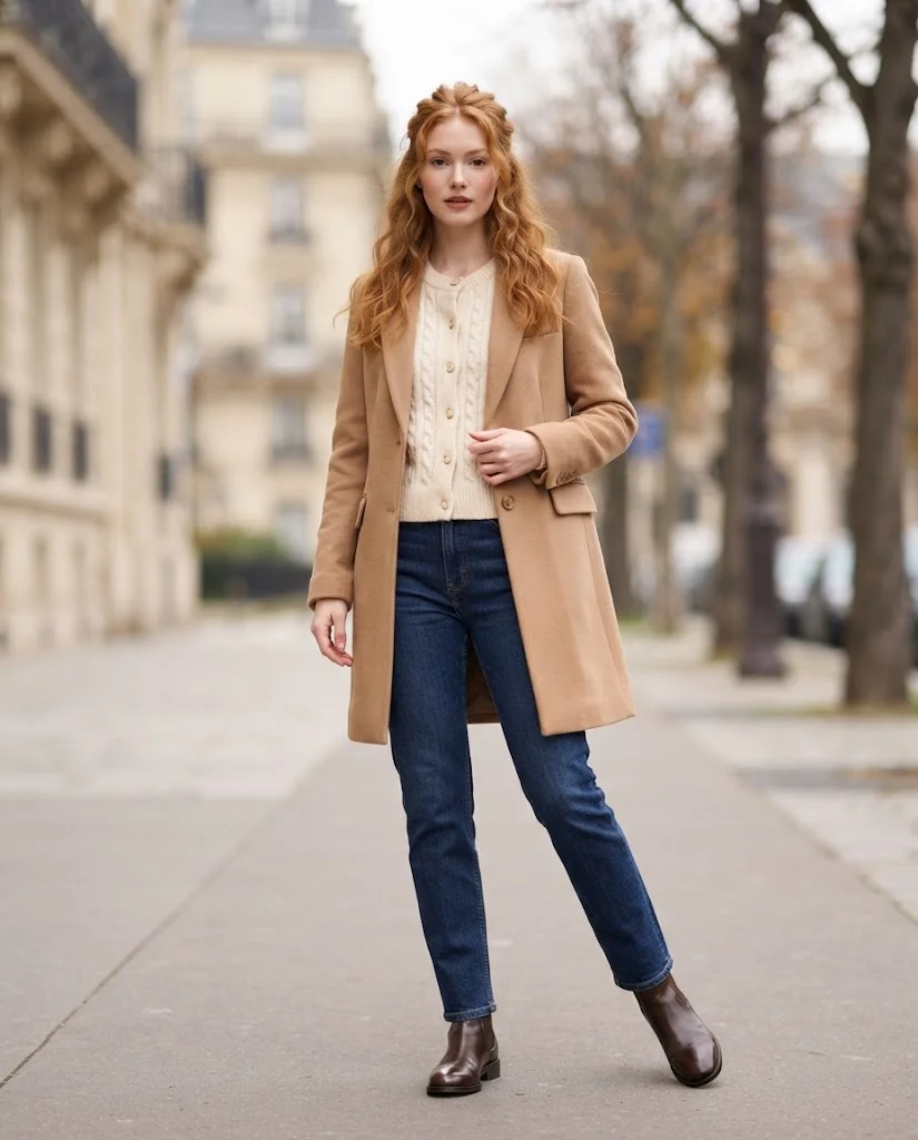 Women Wearing a Old Money Boots For Weekend Outings