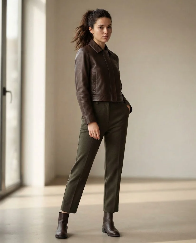 Old Money Leather Jacket with Good Fit