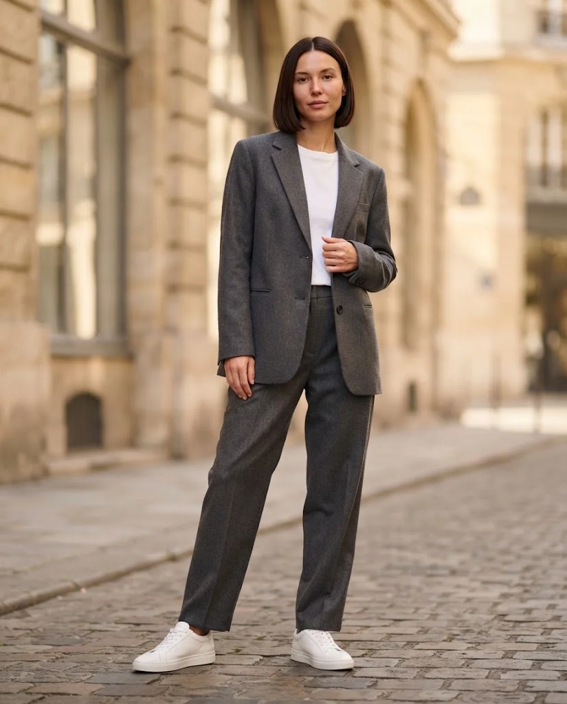 Old Money Outfits With Sneakers: 20+ Classy Outfit Ideas 5 Women Wearing a Leather Sneakers for Old Money Outfits