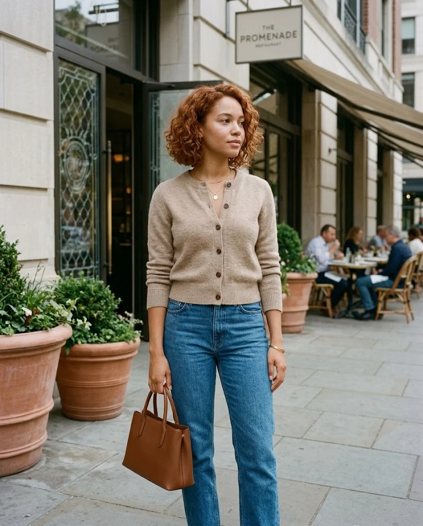 Old Money Outfits With Jeans: 20+ Polished Outfit Ideas 35 Women Wearing a Old Money Jeans For Lunch and Brunch Outfits