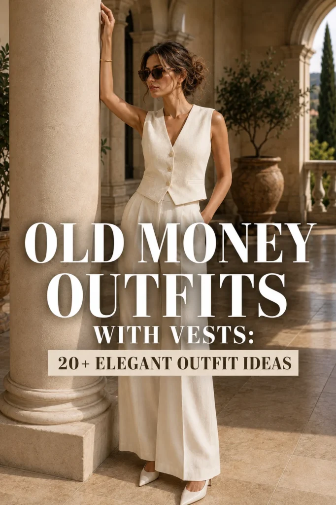 Old Money Outfits With Vests: 20+ Elegant Outfit Ideas 6 Old Money Outfits With Vests