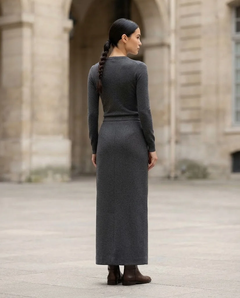 Old Money Outfits With Long Skirts: 20+ Elegant Ideas 26 woman wearing a Straight Long Skirts