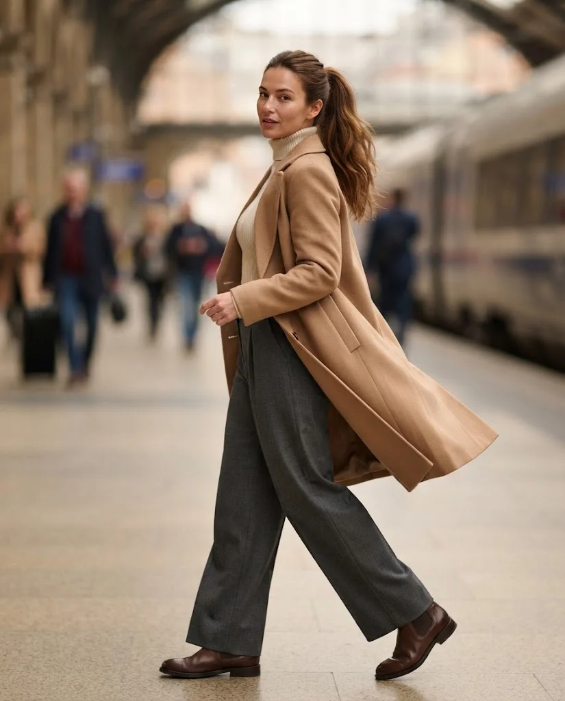 Women Wearing a Old Money Pants Outfits for  Travel and Weekend Outfits
