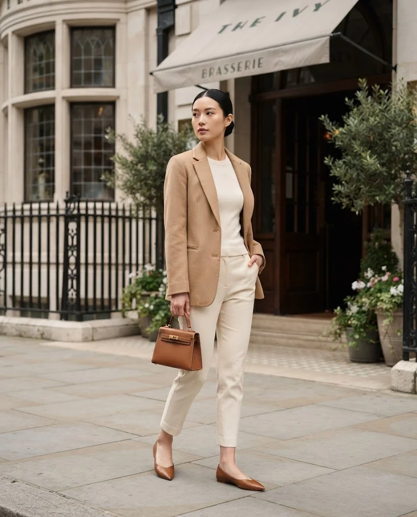Old Money Brunch Outfits: 20+ Chic Ideas for Women 10 women wearing Blazer With Cropped Trousers