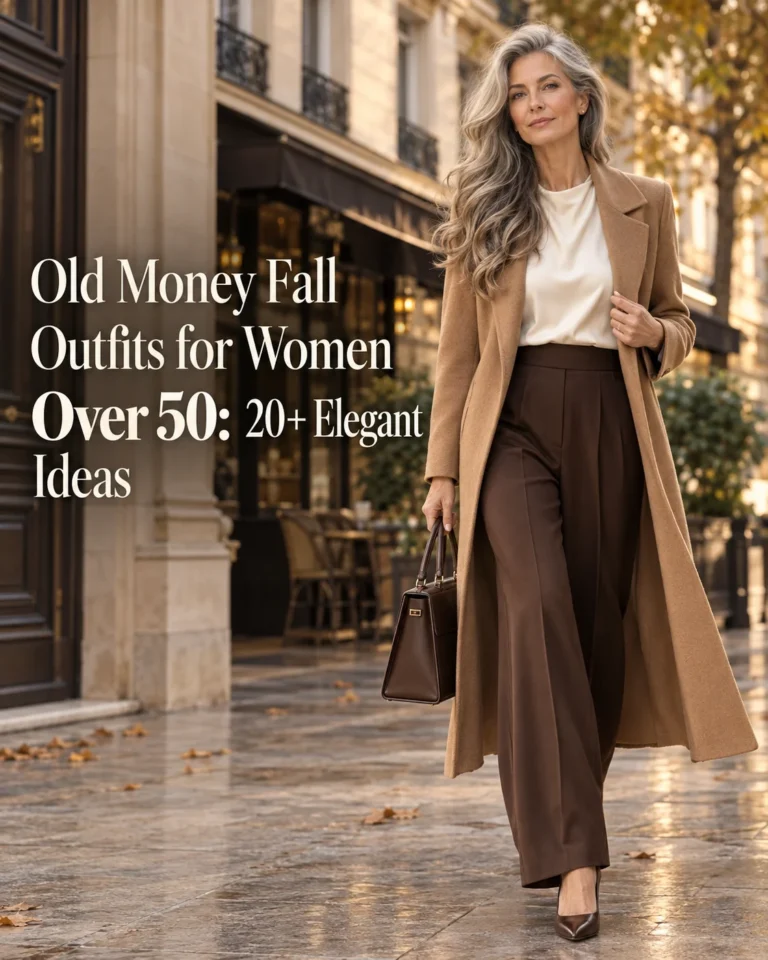 Old Money Fall Outfits for Women Over 50