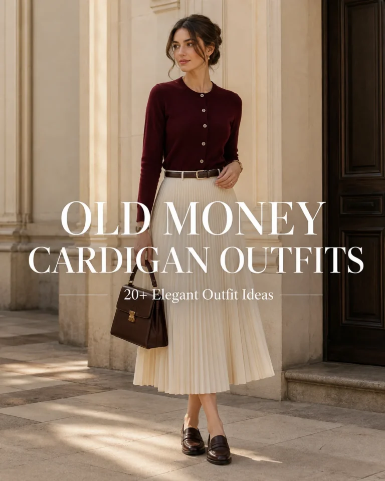Old Money Outfits With Cardigans: 20+ Elegant Outfit Ideas 25 Old Money Outfits With Cardigans