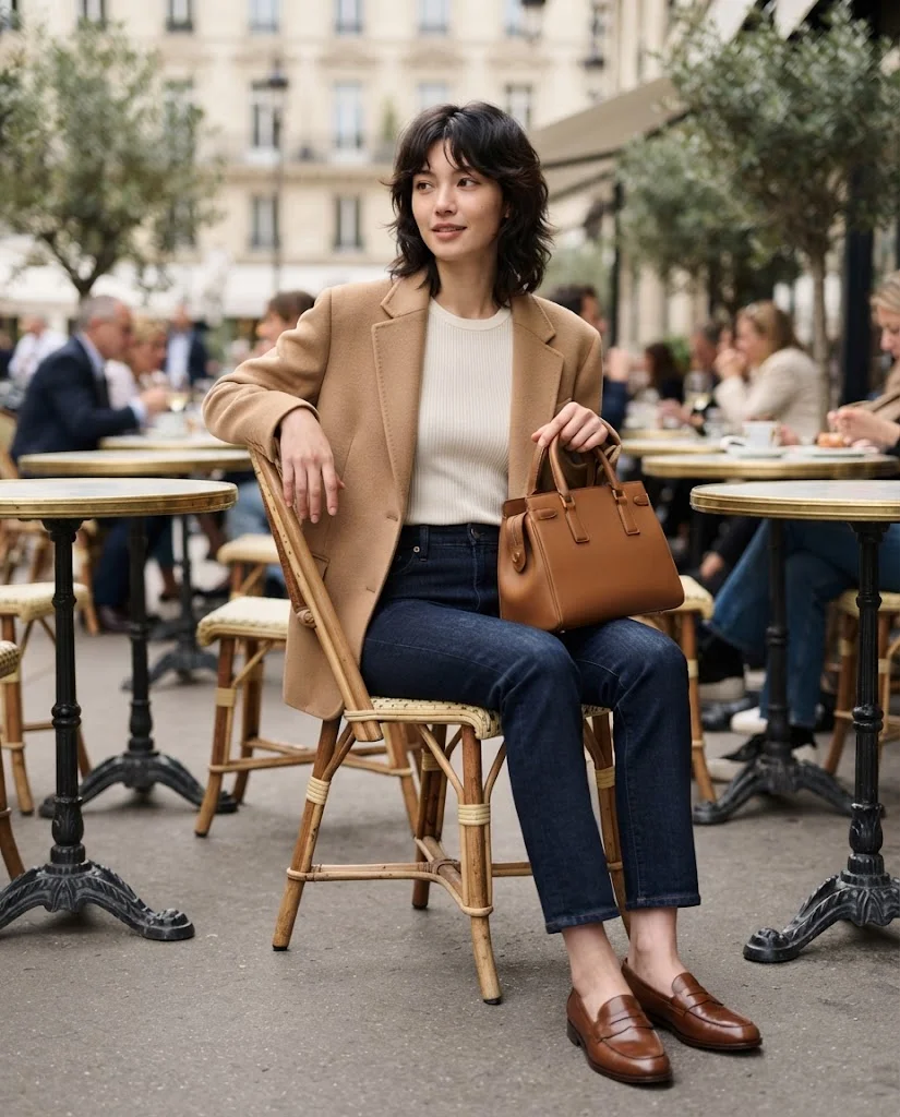 Old Money Brunch Outfits: 20+ Chic Ideas for Women 18 women wearing Relaxed Blazer With Dark Jeans