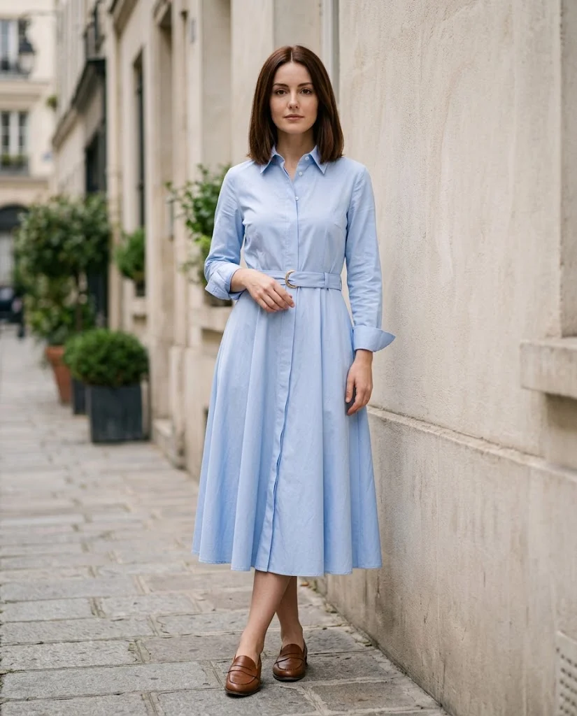 Shirt Dresses Dress Styles for an Old Money Look