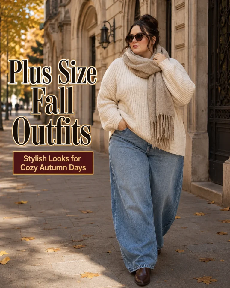 Plus Size Fall Outfits for Women: 15 Stylish Ideas 21 Plus size fall outfit ideas for women featuring rich jewel tones and chic seasonal layers