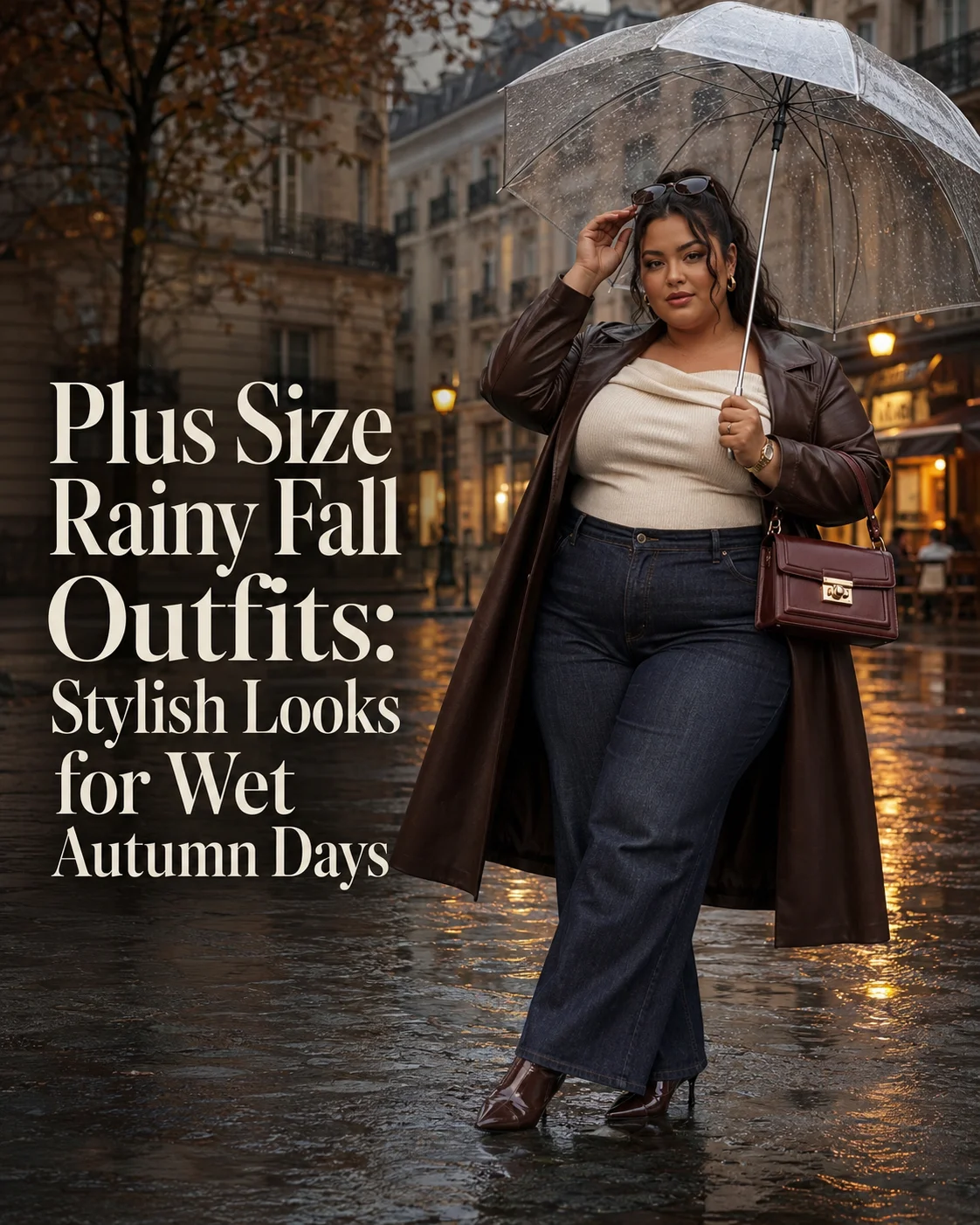 Plus Size Rainy Fall Outfits for Women