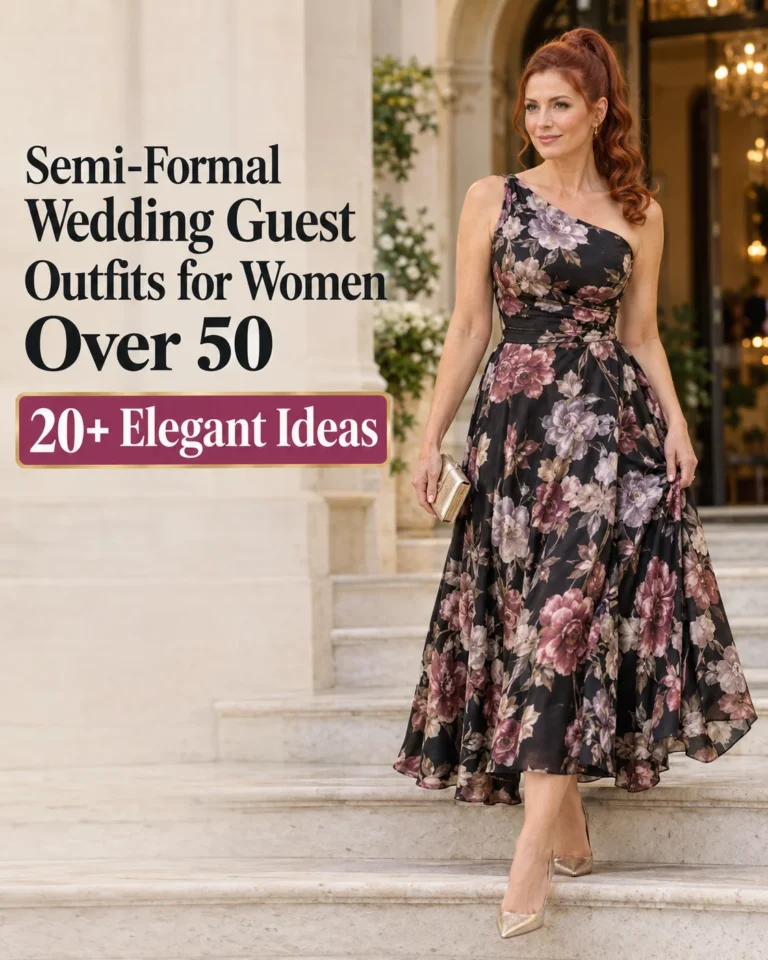 Semi-Formal Wedding Guest Outfits for Women Over 50: 20+ Elegant Ideas 8 Semi-formal wedding guest outfits for women over 50, 20+ elegant ideas