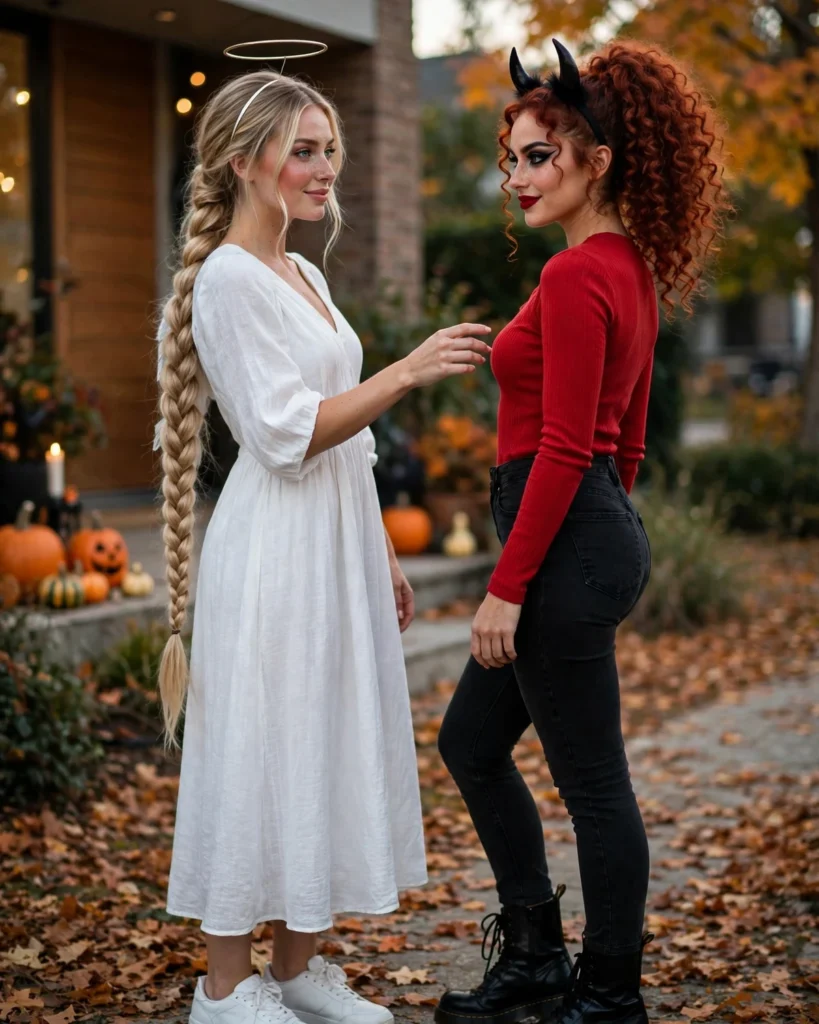 Angel and Devil Couples Halloween Costume