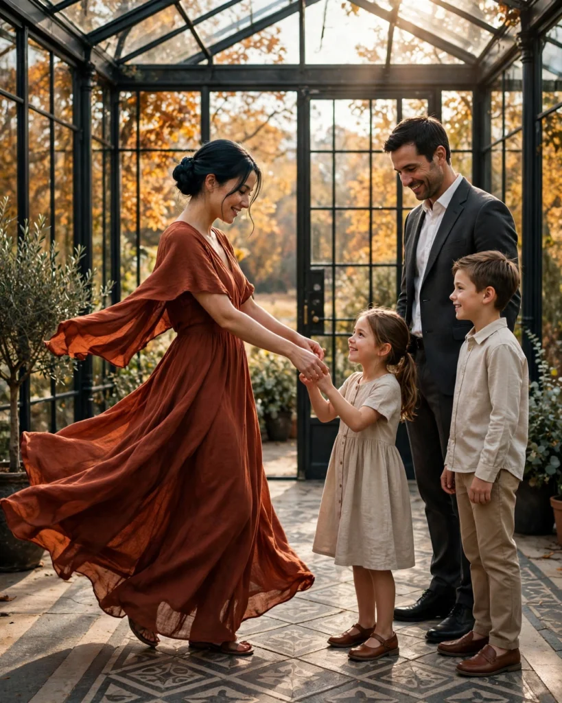 Elegant Fall Dresses with Neutral Layers Fall Family Picture Outfit