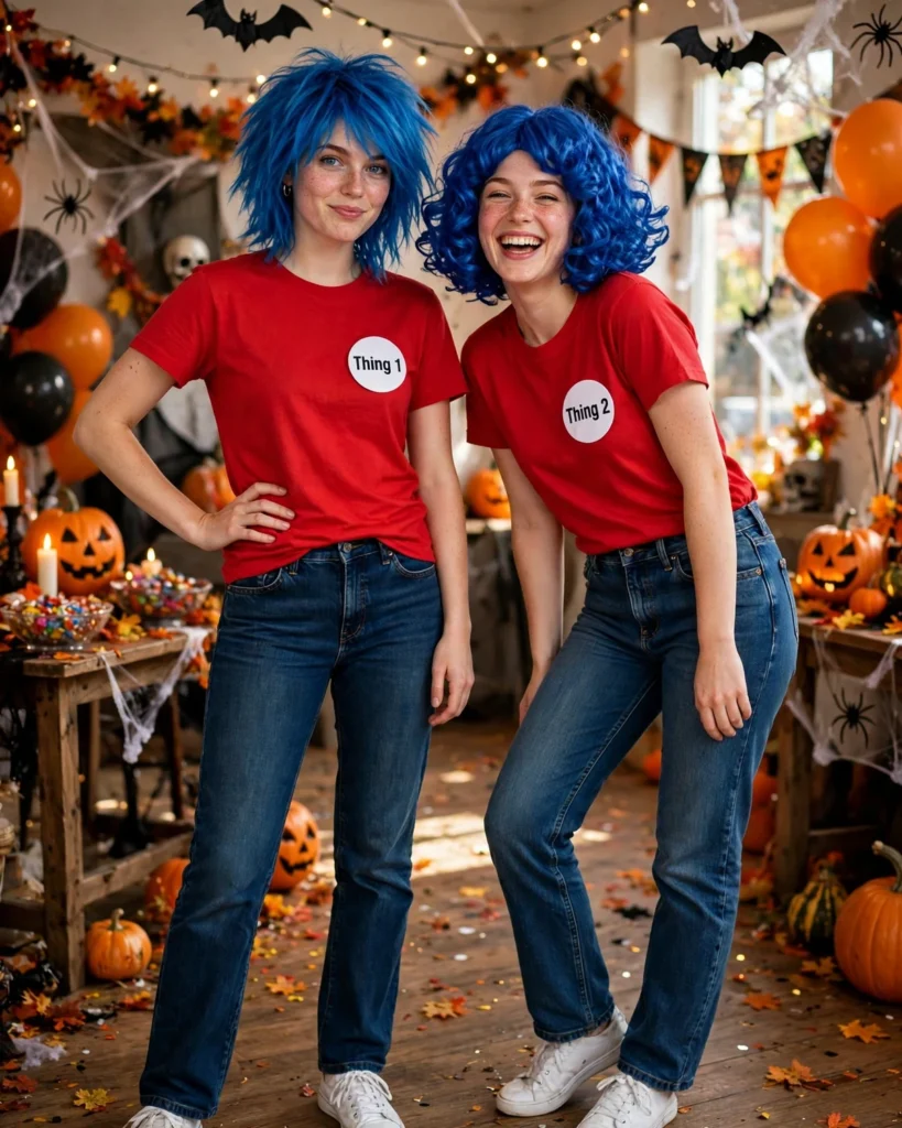 Thing 1 and Thing 2 Duo Halloween Costume