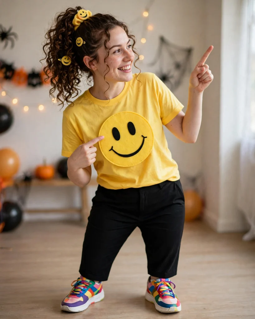 Human Emoji Costume Fun Halloween Outfit