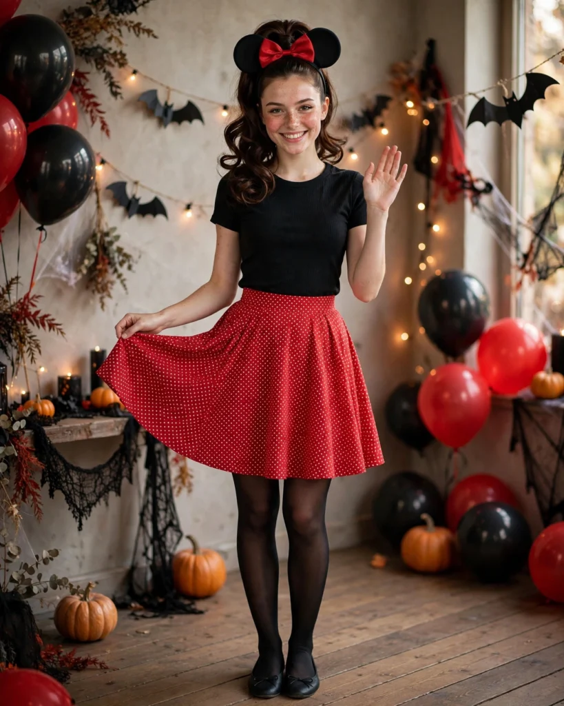 Minnie Mouse Costume Easy Halloween Costume
