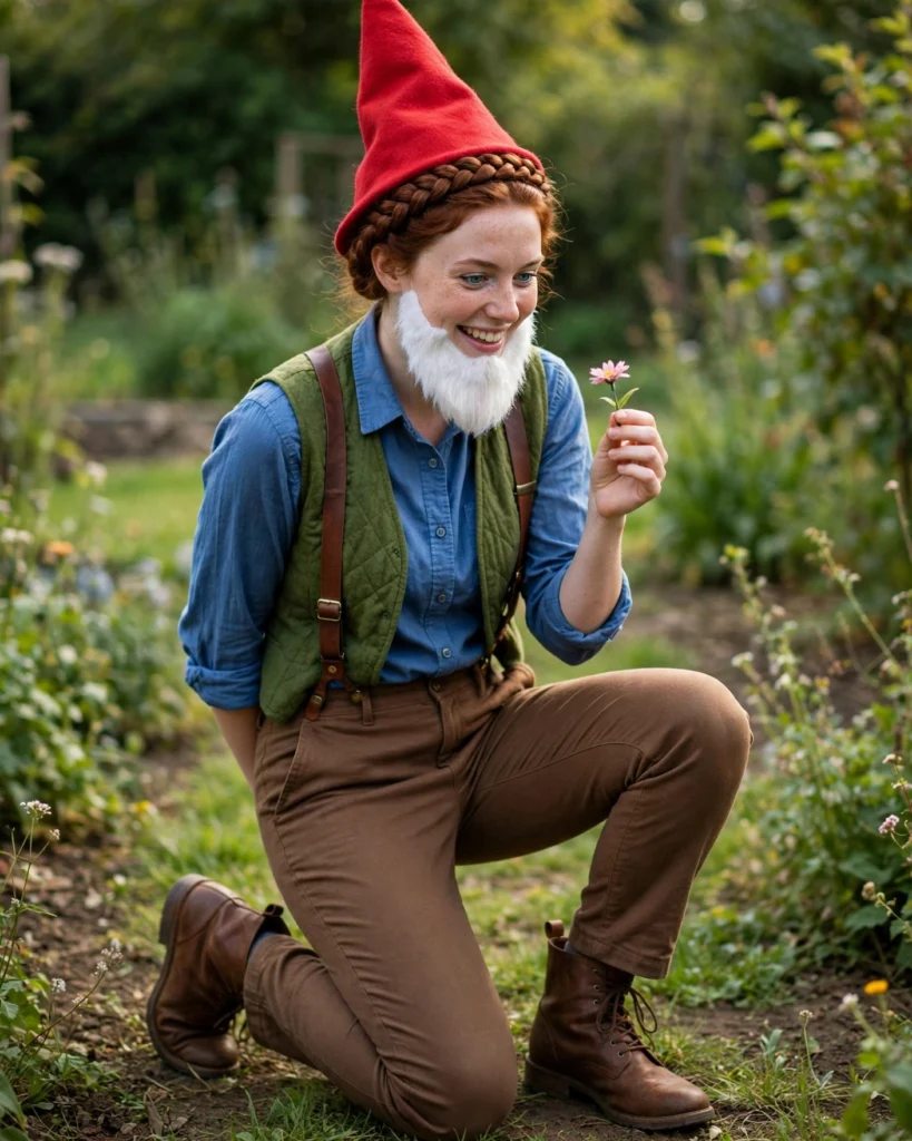 Garden Gnome Costume Fun Halloween Outfit
