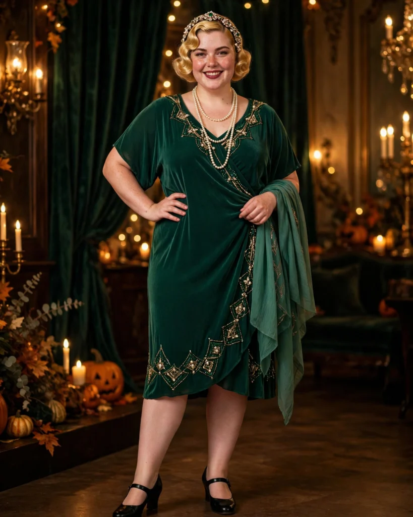 Plus-Size Flapper Halloween Costume Flapper Halloween Costume