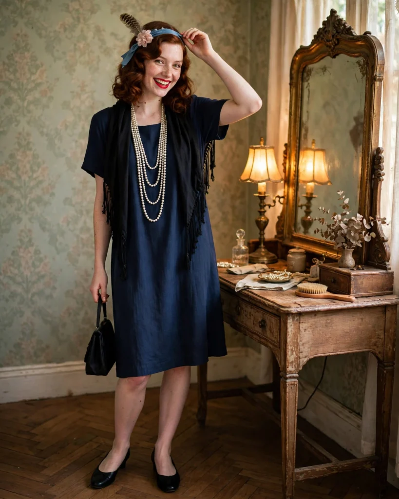 DIY Flapper Costume on a Budget Flapper Halloween Costume