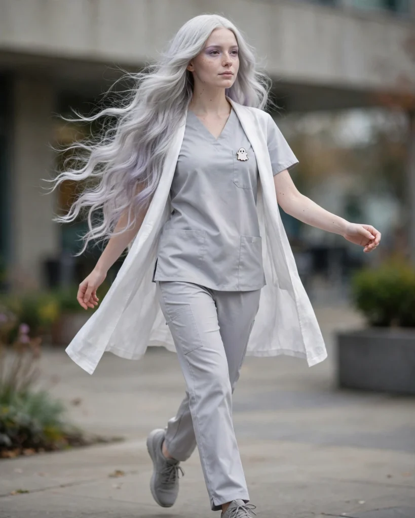 Ghost Doctor Costume Scrub Halloween Costume