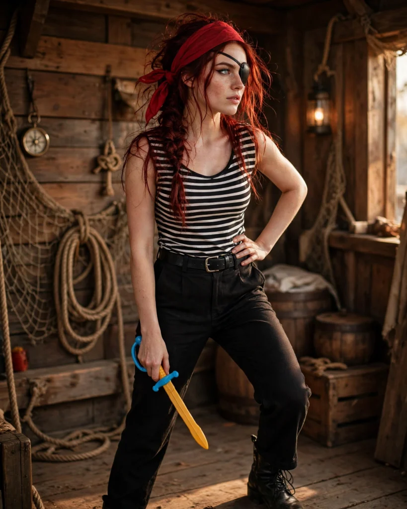 Simple Pirate Costume Easy Halloween Costume