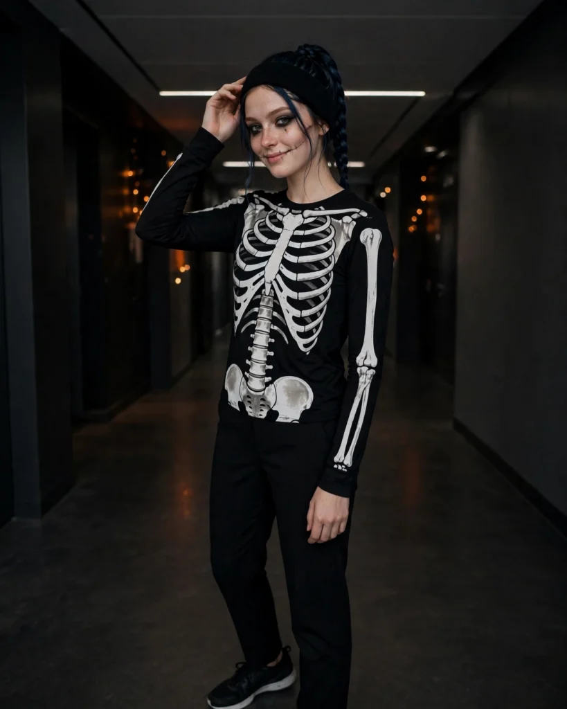 Easy Skeleton Outfit Easy Halloween Costume
