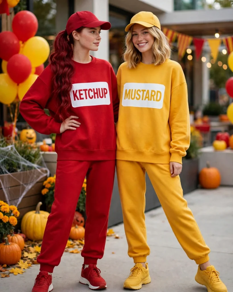 Ketchup and Mustard Duo Halloween Costume