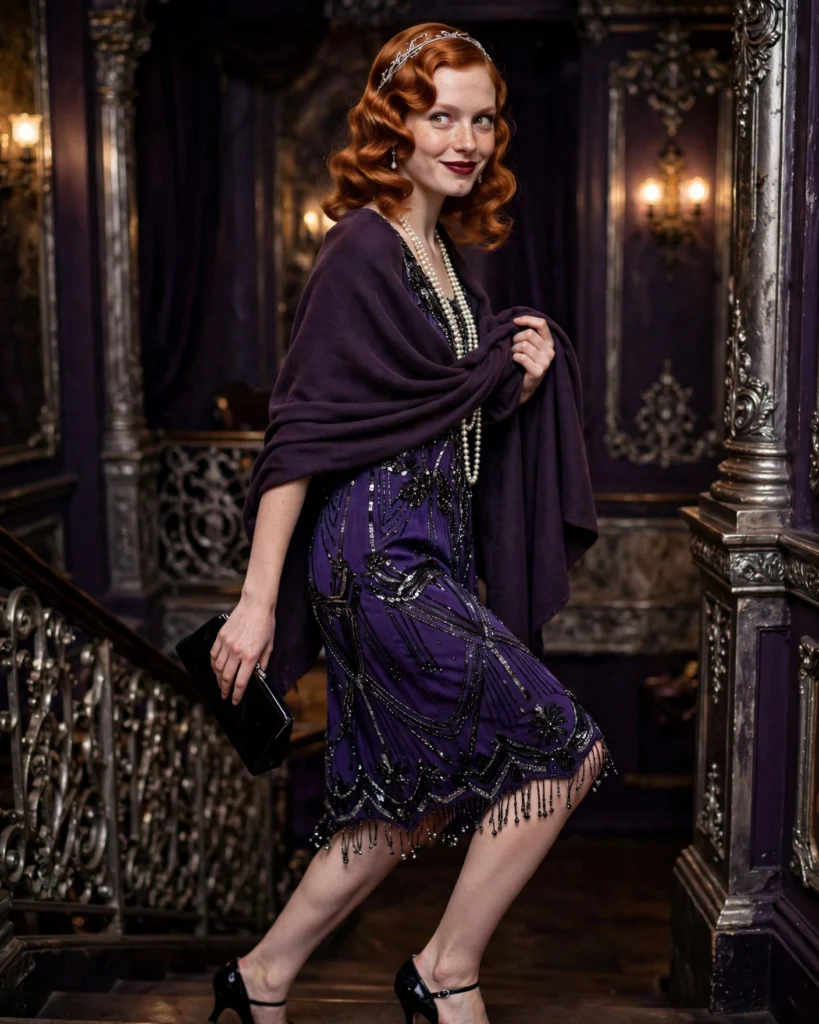 Purple Flapper Halloween Costume Flapper Halloween Costume