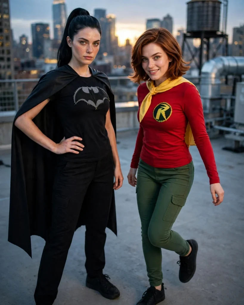 Batman and Robin Duo Halloween Costume