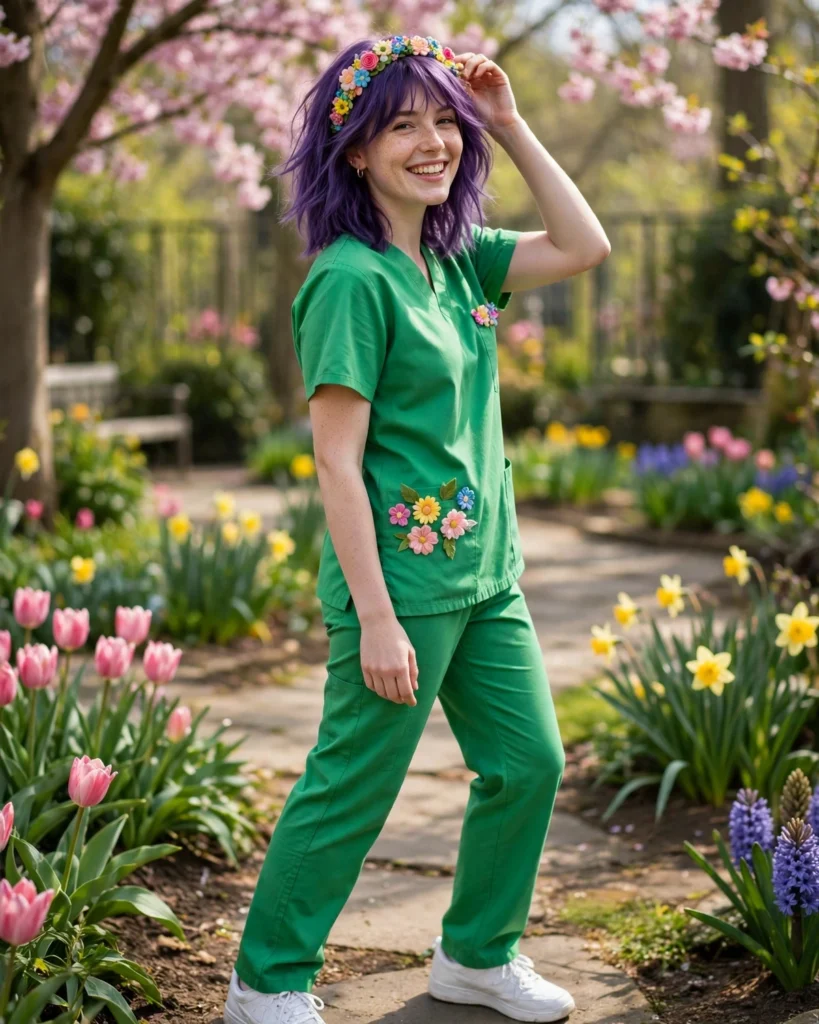 Flower Power Scrub Costume Scrub Halloween Costume