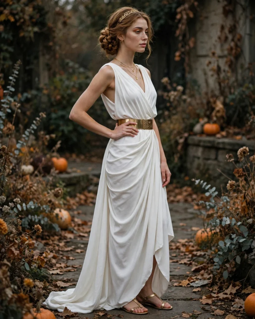 21 Last-Minute Halloween Costume Ideas Anyone Can Put Together 20 Greek Goddess Last-Minute Halloween Costume