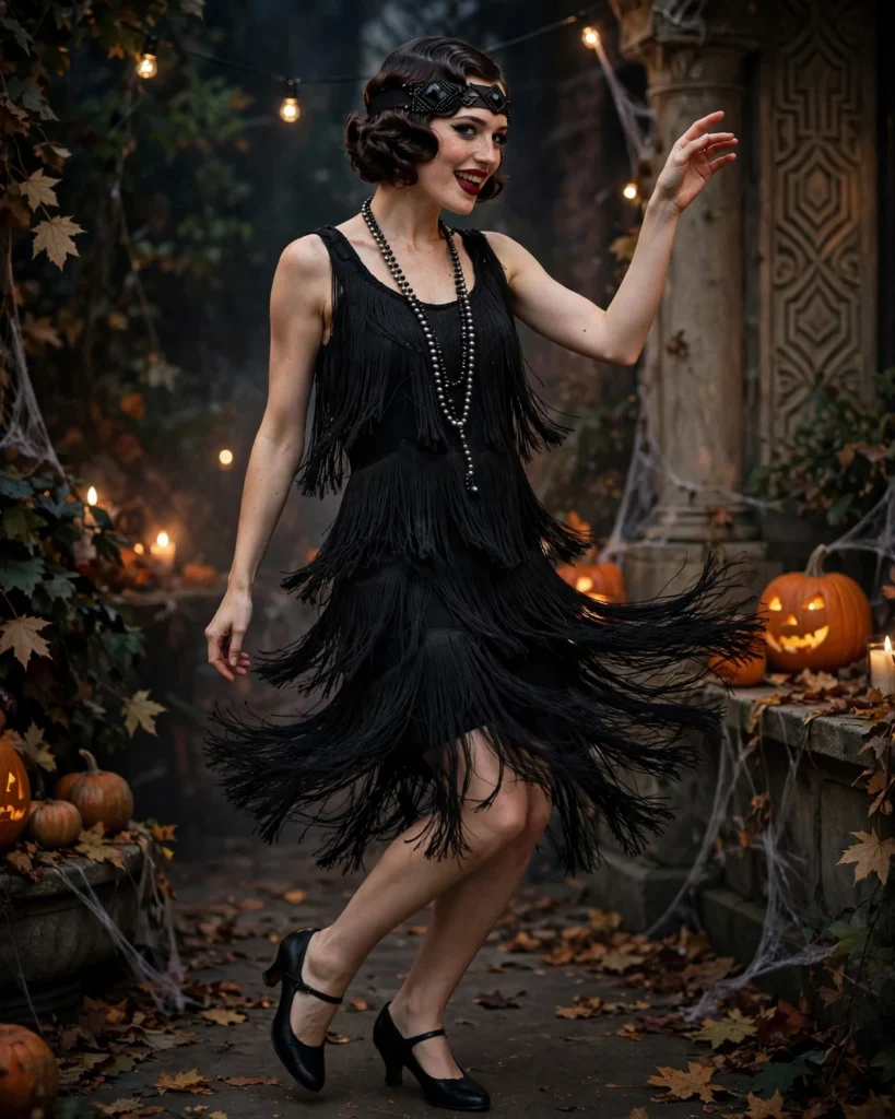 21 Last-Minute Halloween Costume Ideas Anyone Can Put Together 21 1920s Flapper Last-Minute Halloween Costume
