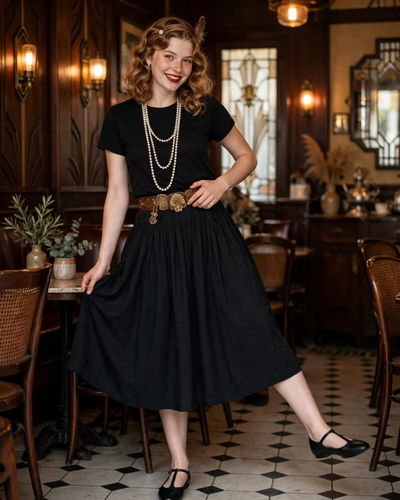 Casual Flapper-Inspired Halloween Outfit Flapper Halloween Costume