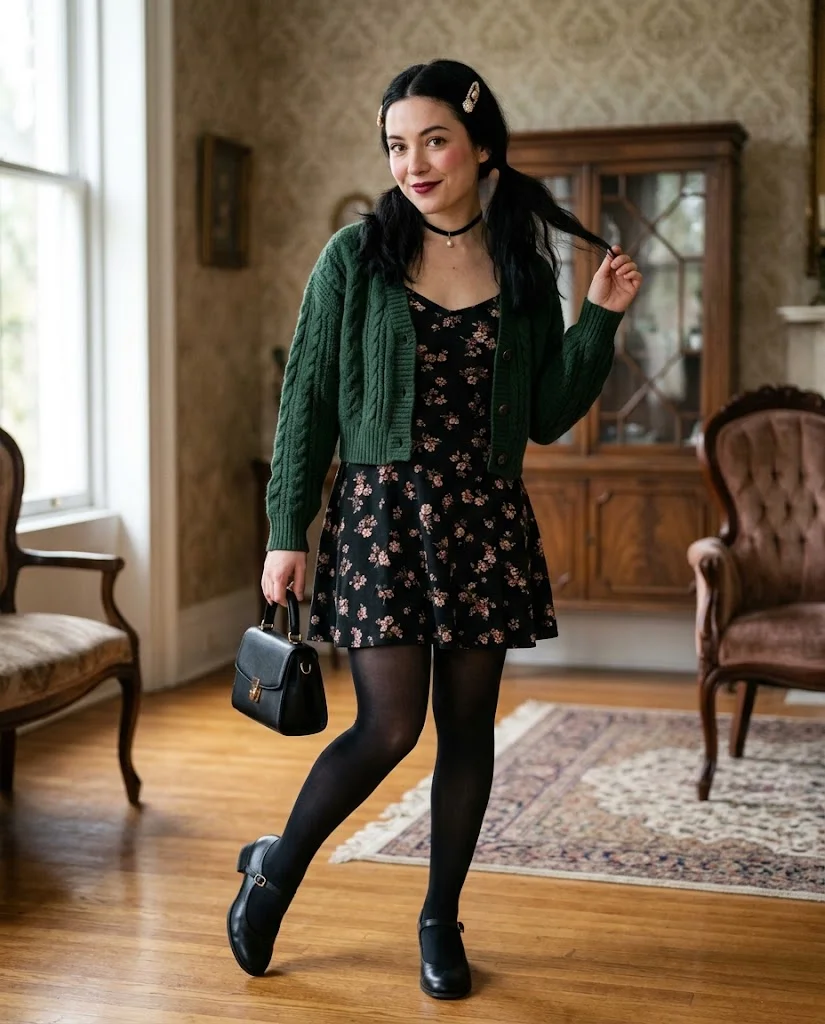 20 Trendy Halloween Outfits with Complete Costume Details 6 Gothic Doll Look Halloween Outfit