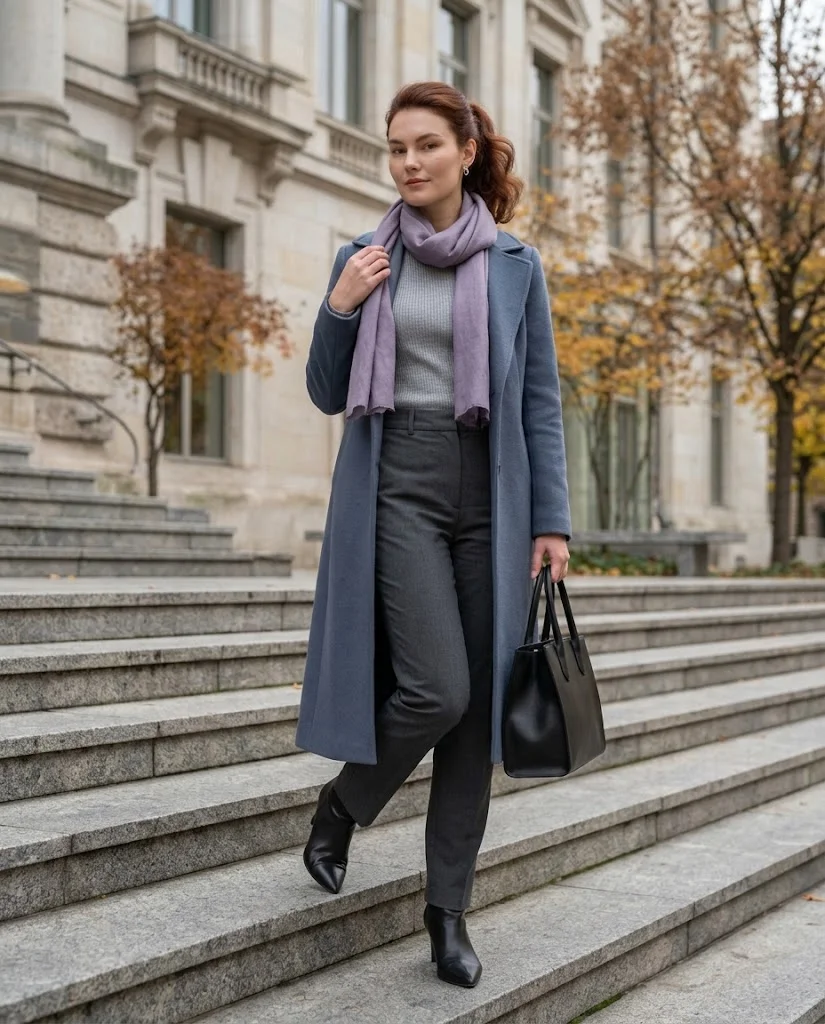 22 Fall Professional Outfits for Women: Chic Office Looks for Every Workday 23 Long Coat with a Tailored Office Base Fall Professional Outfit