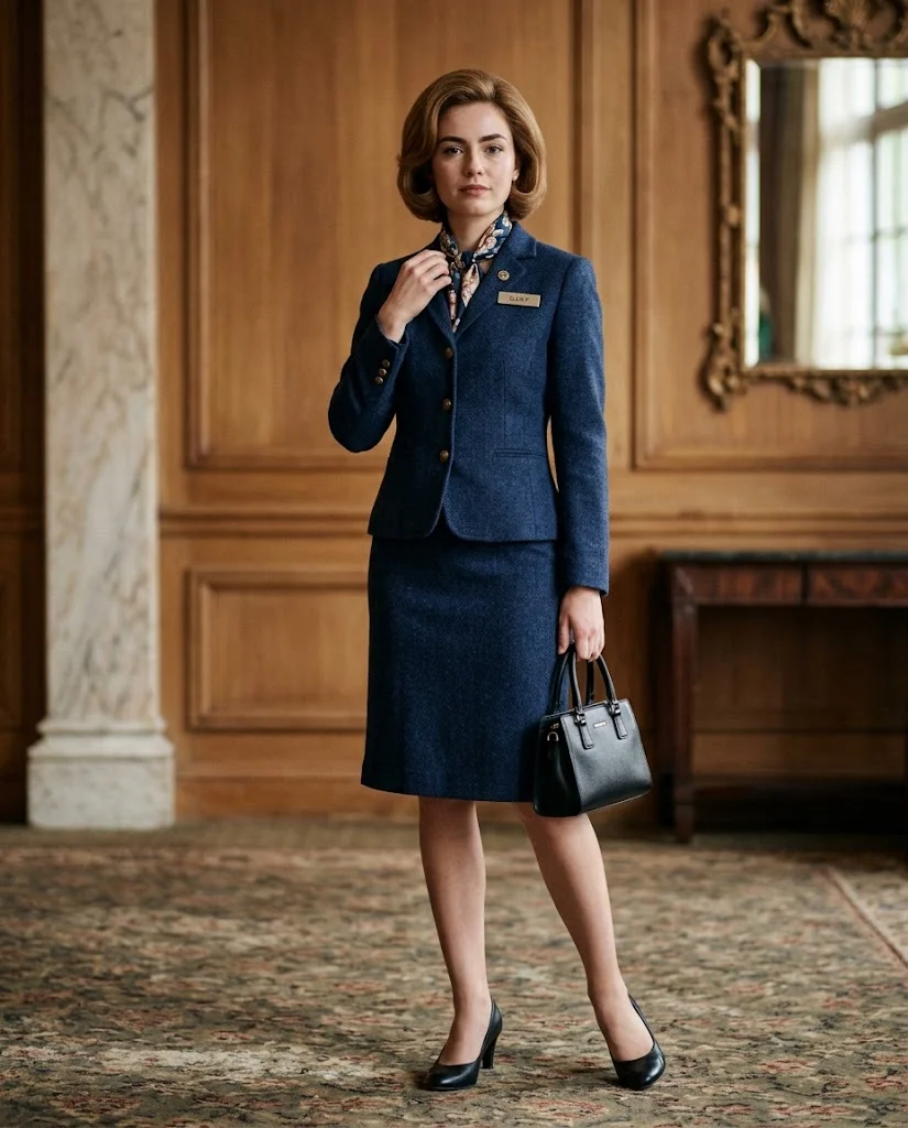 20 Trendy Halloween Outfits with Complete Costume Details 15 Retro Flight Attendant Costume Halloween Outfit