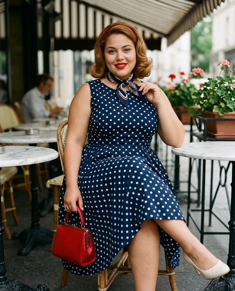 Vintage 1950s-Inspired Halloween Look Plus Size Halloween Outfit