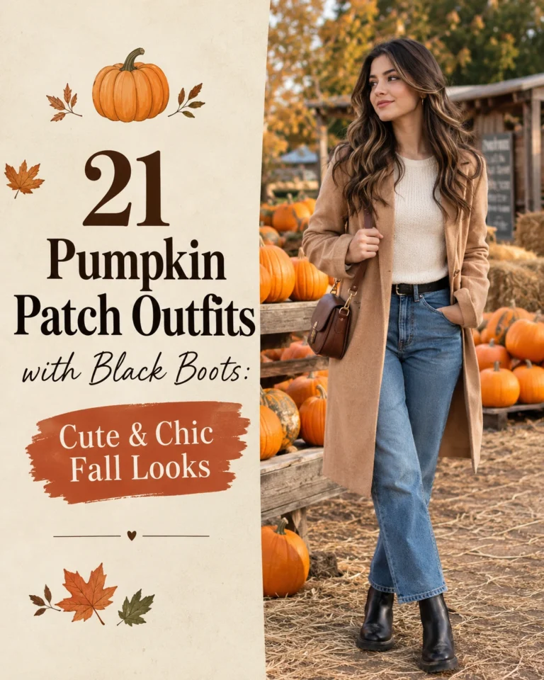 Pumpkin Patch Outfits with Black Boots