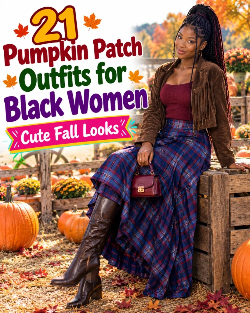 21 Pumpkin Patch Outfits for Black Women: Cute Fall Looks 13 Pumpkin Patch Outfits for Black Women