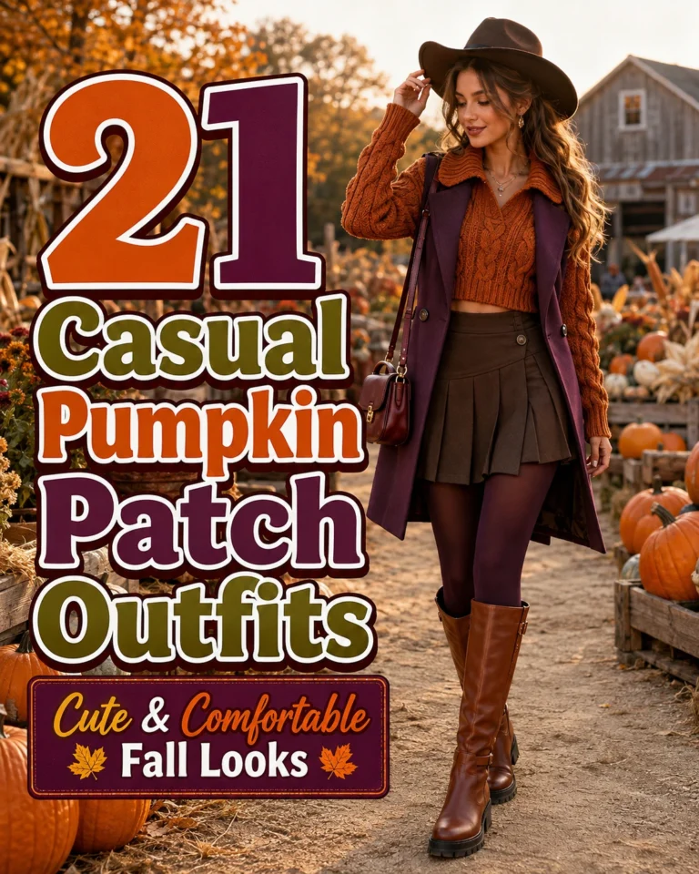 Casual Pumpkin Patch Outfits: Cute and Comfortable Fall Looks