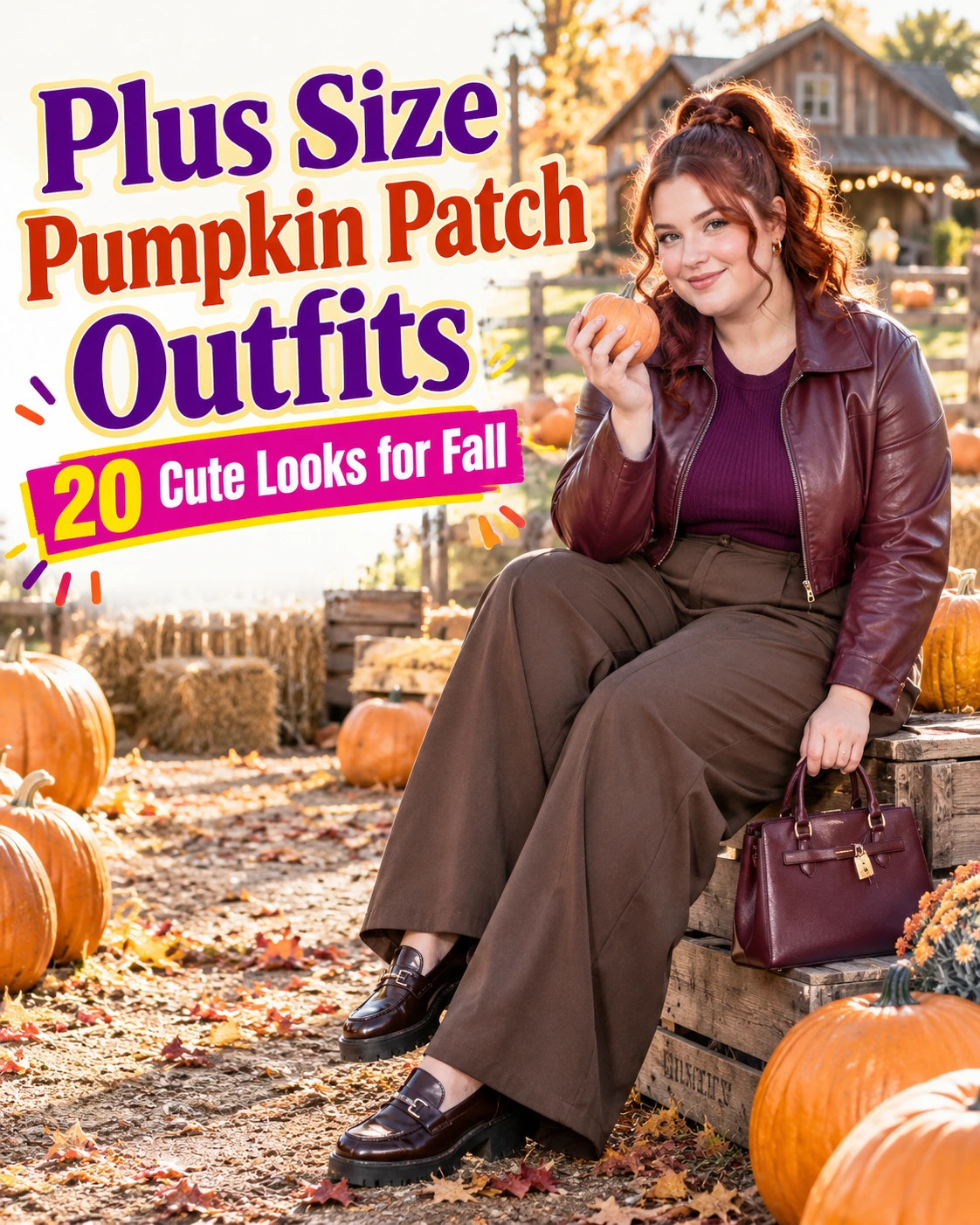 Plus Size Pumpkin Patch Outfits for Fall