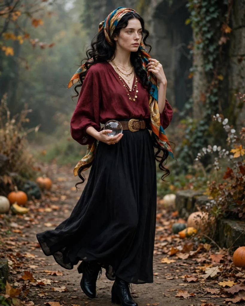 21 Fortune Teller Halloween Costumes: Mystical & Spooky Ideas 2 Classic Fortune Teller Costume Fortune Teller Halloween Costume