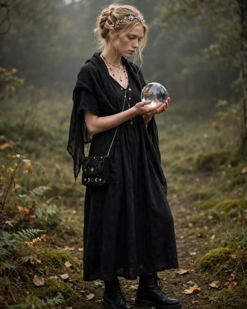 21 Fortune Teller Halloween Costumes: Mystical & Spooky Ideas 14 Fortune Teller with a Crystal Ball Prop Fortune Teller Halloween Costume