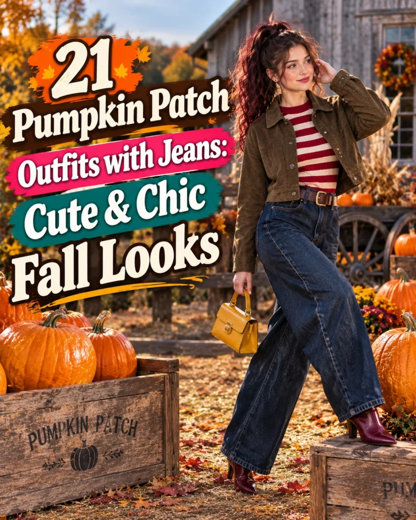21 Pumpkin Patch Outfits with Jeans: Cute & Chic Fall Looks 1 Pumpkin Patch Outfits with Jeans