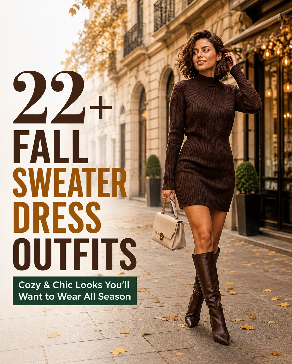 Fall Sweater Dress Outfits: 22 Cozy and Chic Looks You’ll Want to Wear All Season 1 Fall Sweater Dress Outfits for Women
