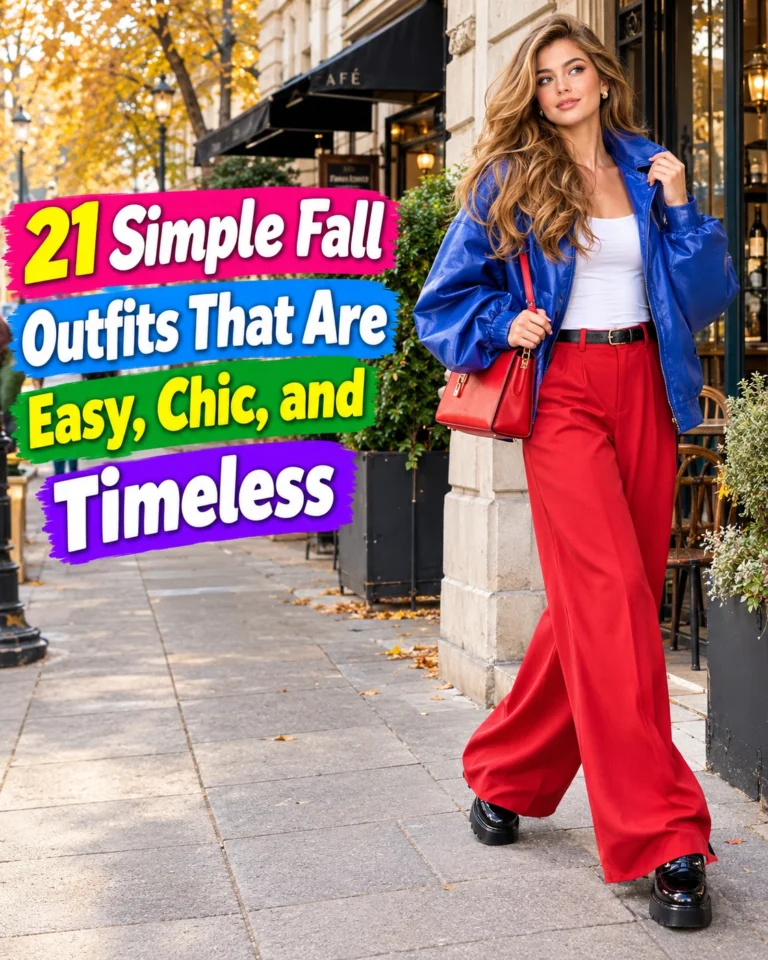 Simple Fall Outfits That Are Easy, Chic, and Timeless